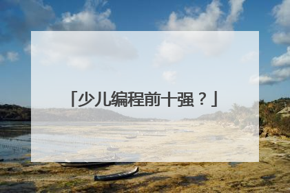 少儿编程前十强？