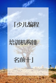少儿编程培训机构排名前十