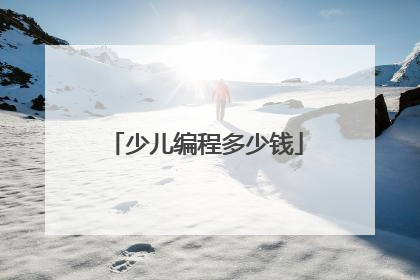少儿编程多少钱