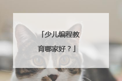 少儿编程教育哪家好？