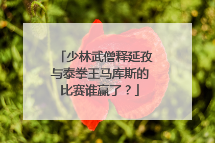 少林武僧释延孜与泰拳王马库斯的比赛谁赢了?