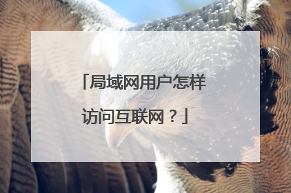 局域网用户怎样访问互联网？