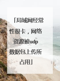 局域网经常性很卡，网络资源被udp数据包上传所占用