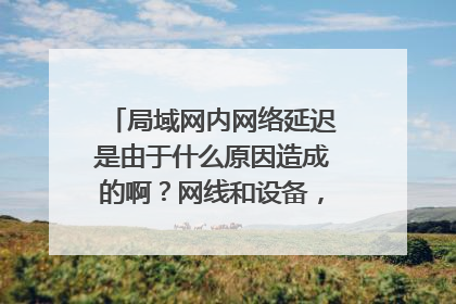 局域网内网络延迟是由于什么原因造成的啊？网线和设备，以及网卡都正常