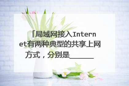 局域网接入Internet有两种典型的共享上网方式,分别是_______和_______。
