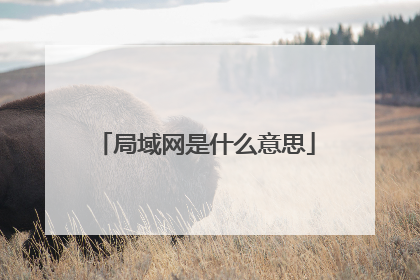 局域网是什么意思