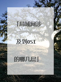 局域网涉及到OSI的哪几层