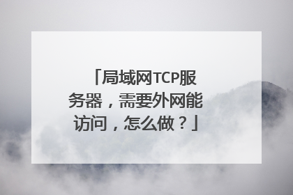 局域网TCP服务器，需要外网能访问，怎么做？