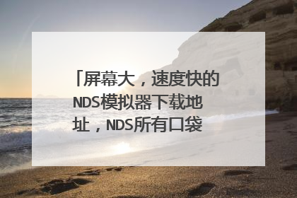 屏幕大,速度快的NDS模拟器下载地址,NDS所有口袋怪兽游戏下载地址