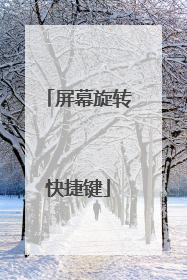 屏幕旋转快捷键