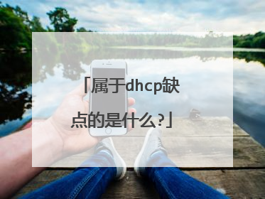 属于dhcp缺点的是什么?