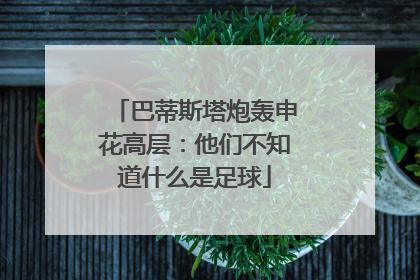 巴蒂斯塔炮轰申花高层:他们不知道什么是足球