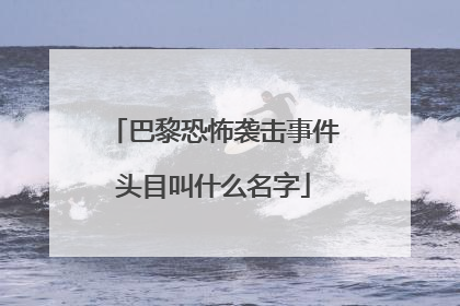 巴黎恐怖袭击事件头目叫什么名字