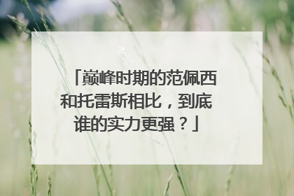 巅峰时期的范佩西和托雷斯相比，到底谁的实力更强？