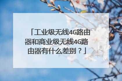 工业级无线4G路由器和商业级无线4G路由器有什么差别？