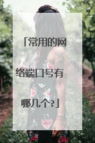 常用的网络端口号有哪几个?