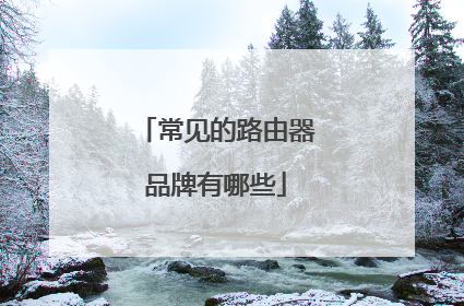 常见的路由器品牌有哪些