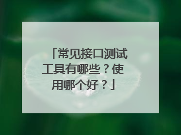 常见接口测试工具有哪些？使用哪个好？
