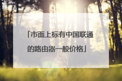 市面上标有中国联通的路由器一般价格