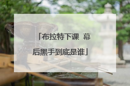 布拉特下课 幕后黑手到底是谁