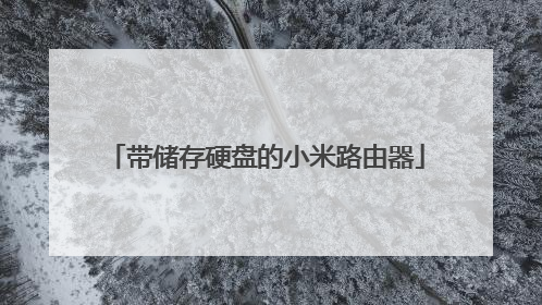 带储存硬盘的小米路由器