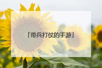 带兵打仗的手游