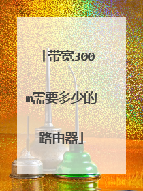 带宽300m需要多少的路由器