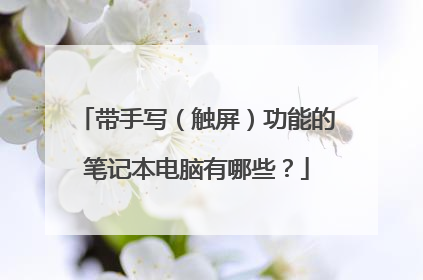 带手写（触屏）功能的笔记本电脑有哪些？