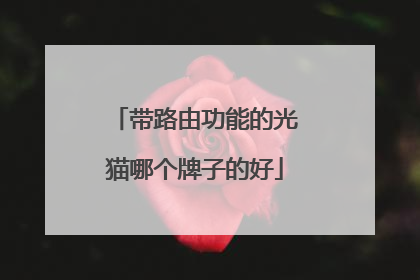 带路由功能的光猫哪个牌子的好