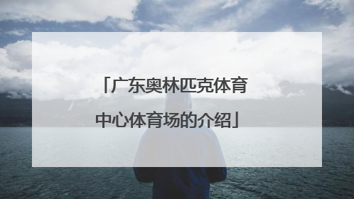 广东奥林匹克体育中心体育场的介绍