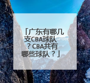 广东有哪几支CBA球队？CBA共有哪些球队？