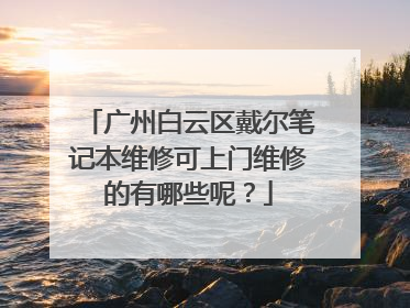 广州白云区戴尔笔记本维修可上门维修的有哪些呢?
