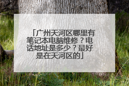 广州天河区哪里有笔记本电脑维修?电话地址是多少?最好是在天河区的