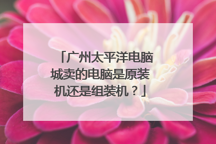 广州太平洋电脑城卖的电脑是原装机还是组装机?