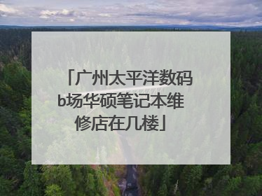 广州太平洋数码b场华硕笔记本维修店在几楼