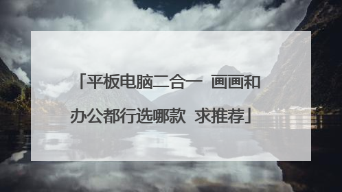 平板电脑二合一 画画和办公都行选哪款 求推荐