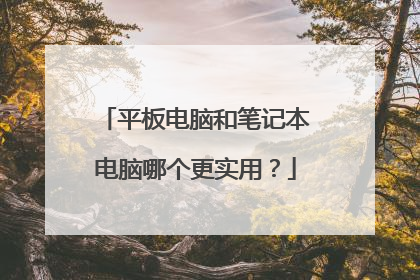平板电脑和笔记本电脑哪个更实用？