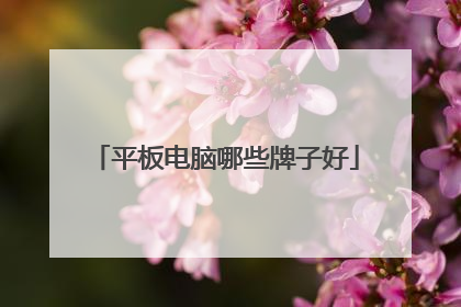 平板电脑哪些牌子好