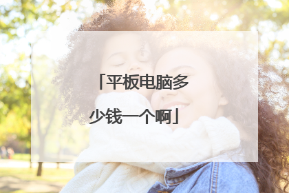平板电脑多少钱一个啊