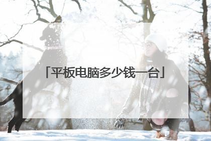 平板电脑多少钱一台