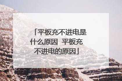 平板充不进电是什么原因 平板充不进电的原因