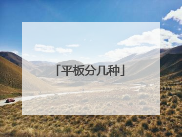 平板分几种