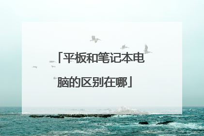 平板和笔记本电脑的区别在哪