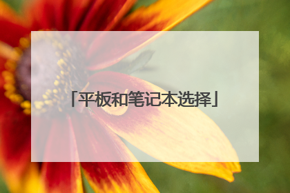 平板和笔记本选择