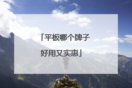 平板哪个牌子好用又实惠