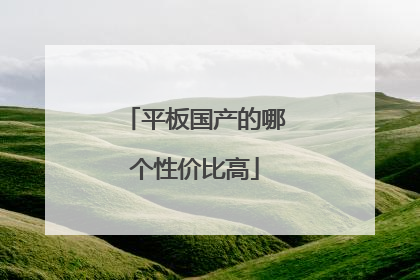 平板国产的哪个性价比高
