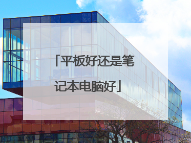 平板好还是笔记本电脑好