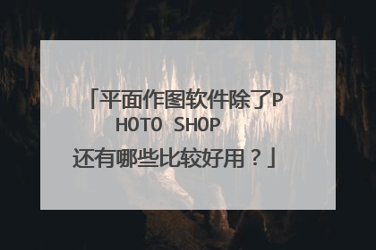 平面作图软件除了PHOTO SHOP 还有哪些比较好用?