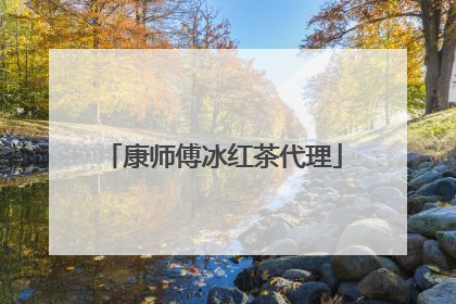 康师傅冰红茶代理