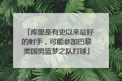 库里是有史以来最好的射手,可能参加巴黎美国男篮梦之队打球